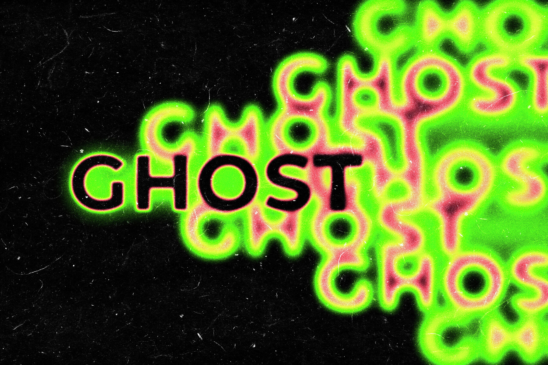 Ghost Duplication Melting Text Effect 2