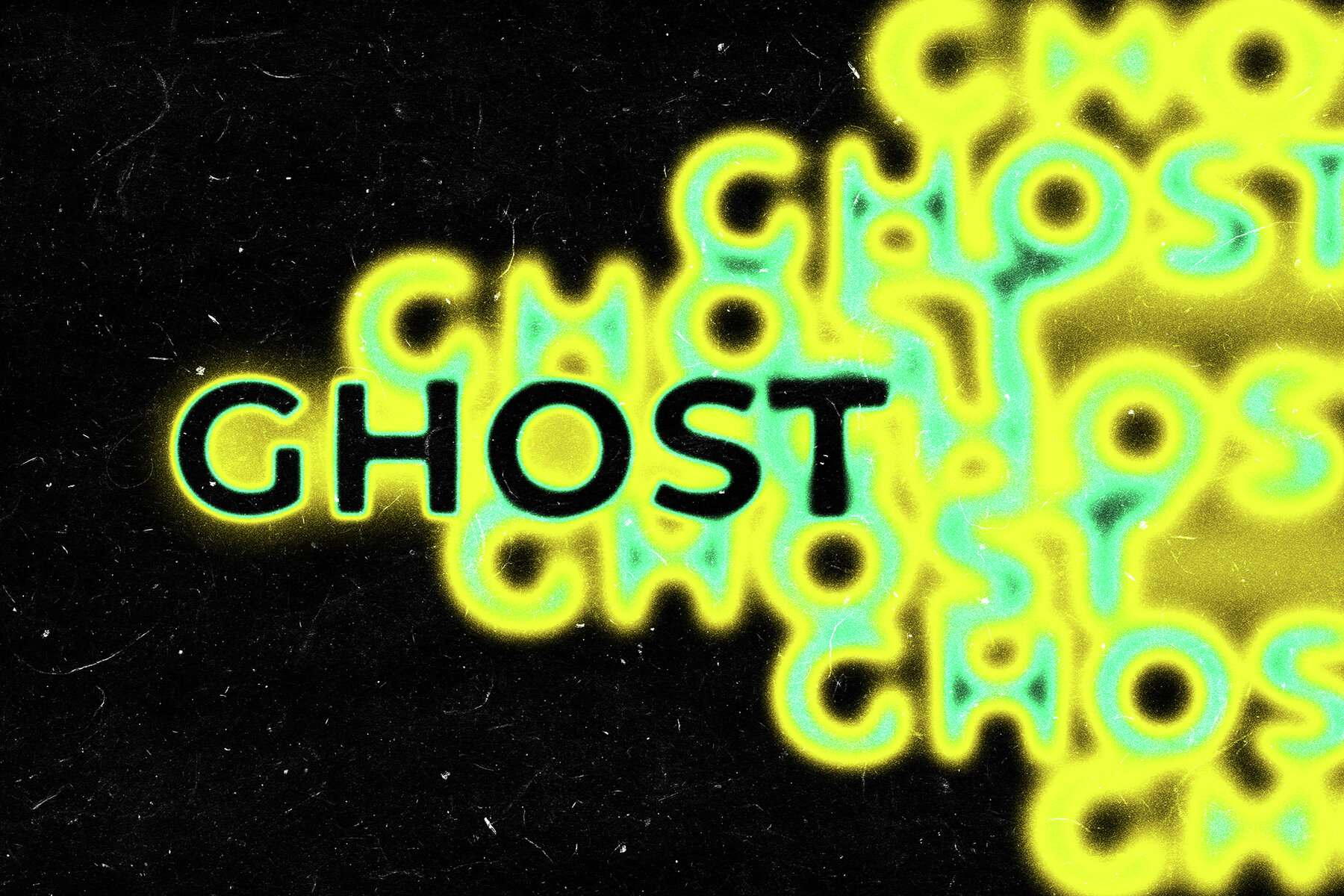 Ghost Duplication Melting Text Effect 5