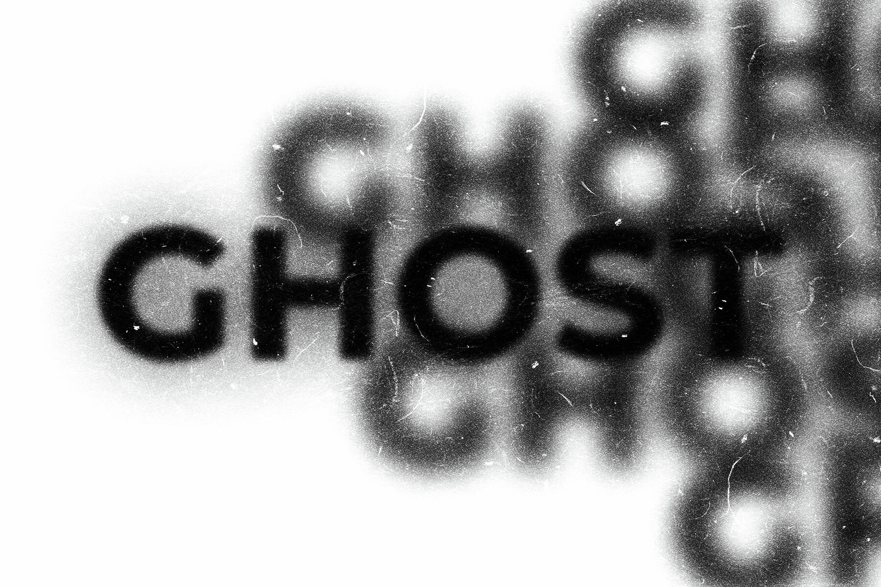 Ghost Duplication Melting Text Effect 6