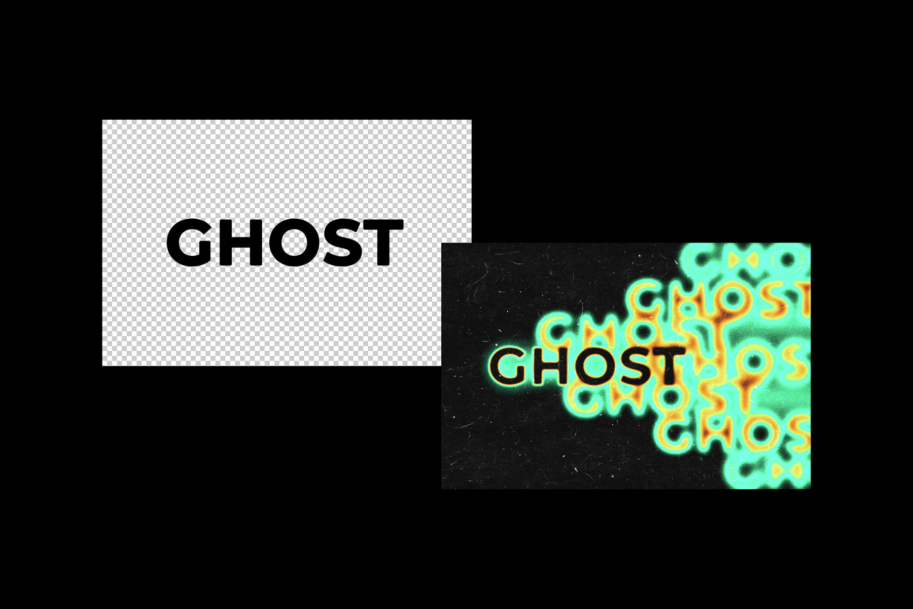 Ghost Duplication Melting Text Effect 7