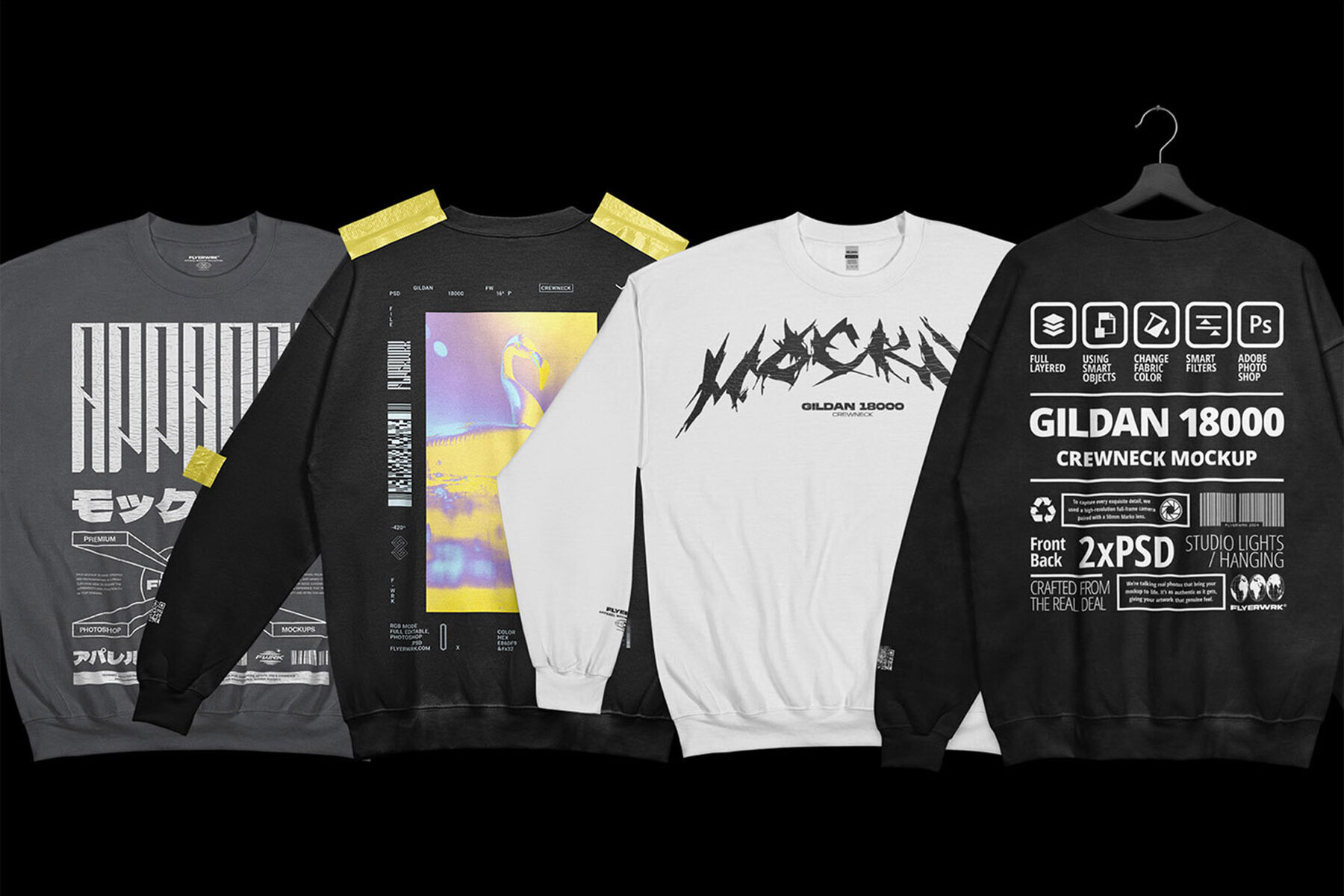Gildan Crewneck Mockups 1