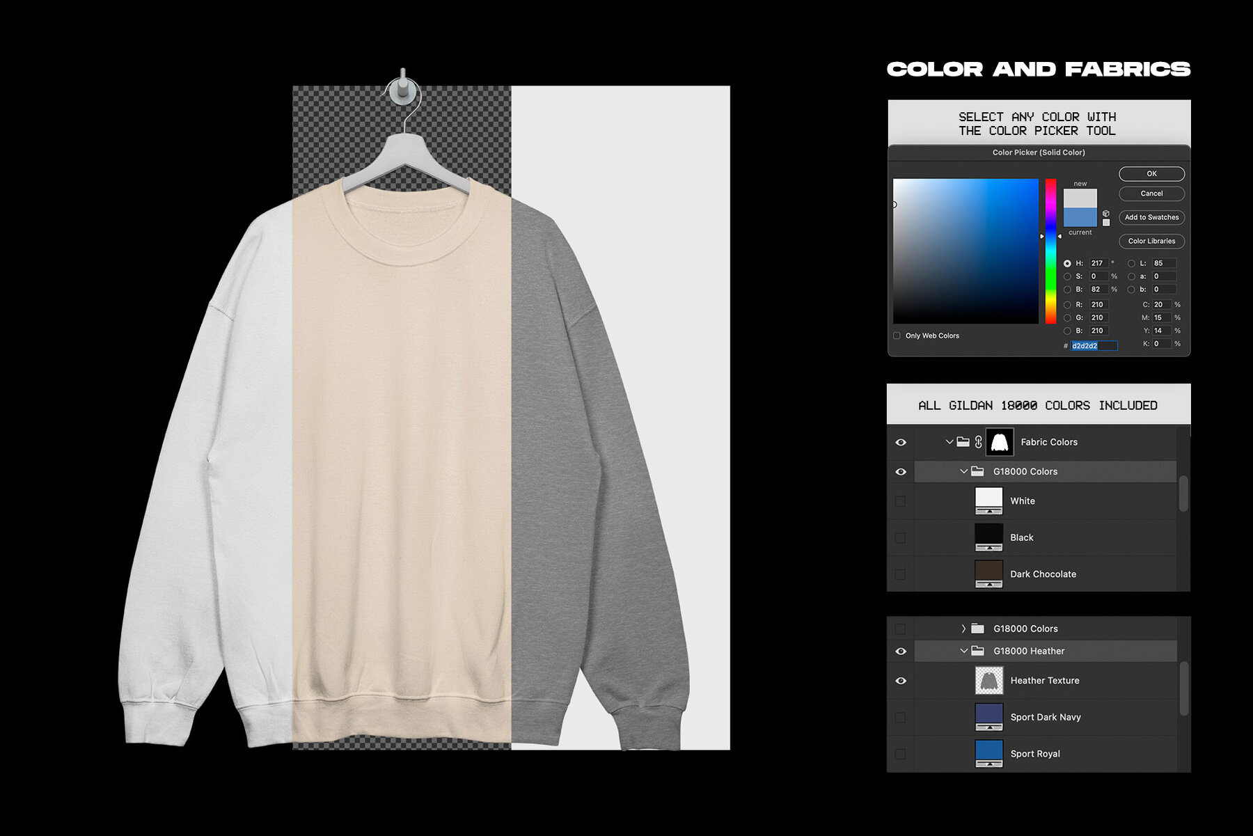 Gildan Crewneck Mockups 6
