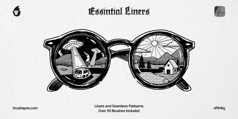 Affinity Essential Liner Brushes