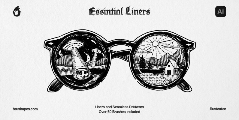 Illustrator Essential Liner Brushes