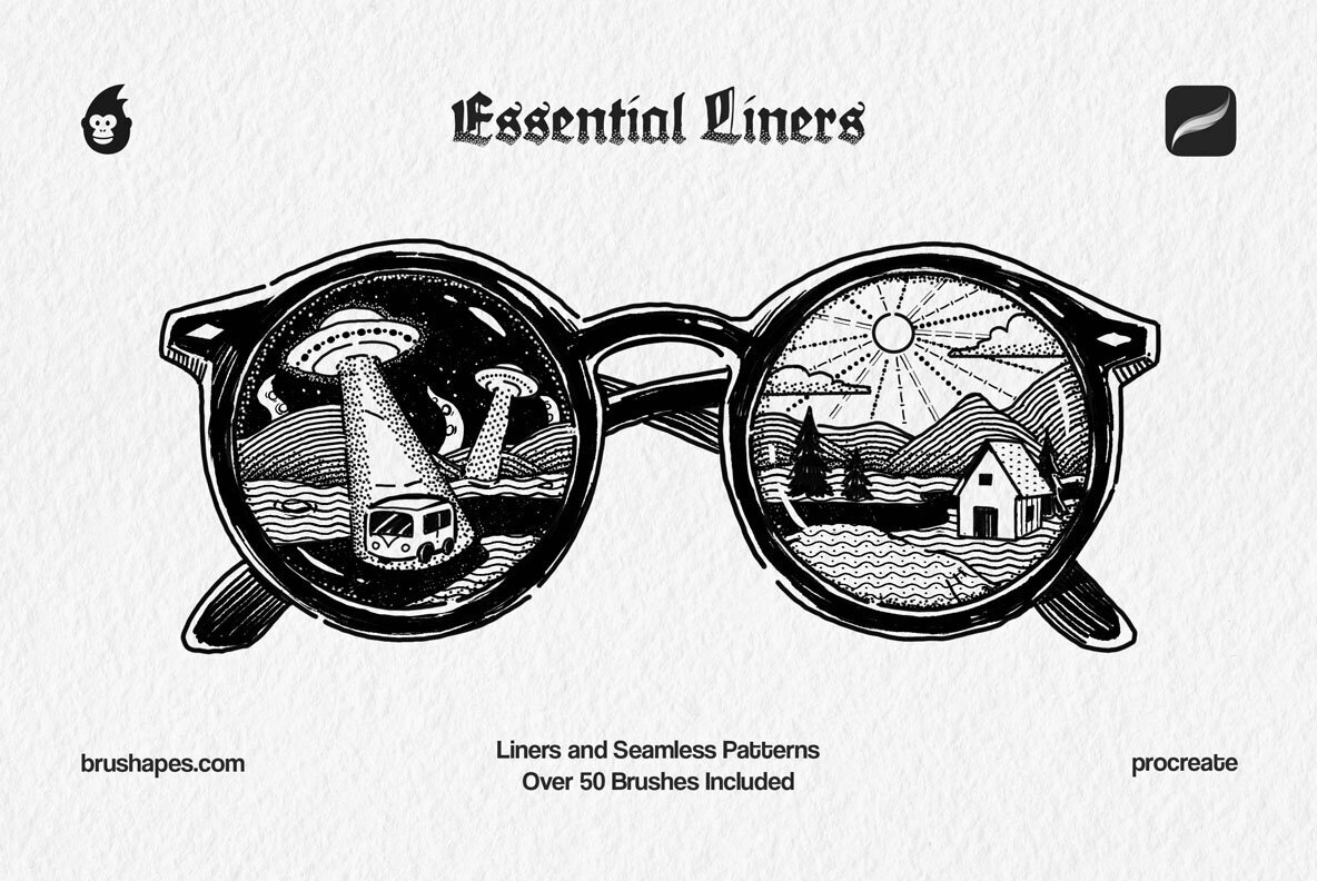 Procreate Essential Liner Brushes 1