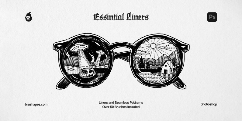 Photoshop Essential Liner Brushes