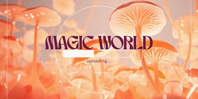 Magic World Mushroom Backgrounds