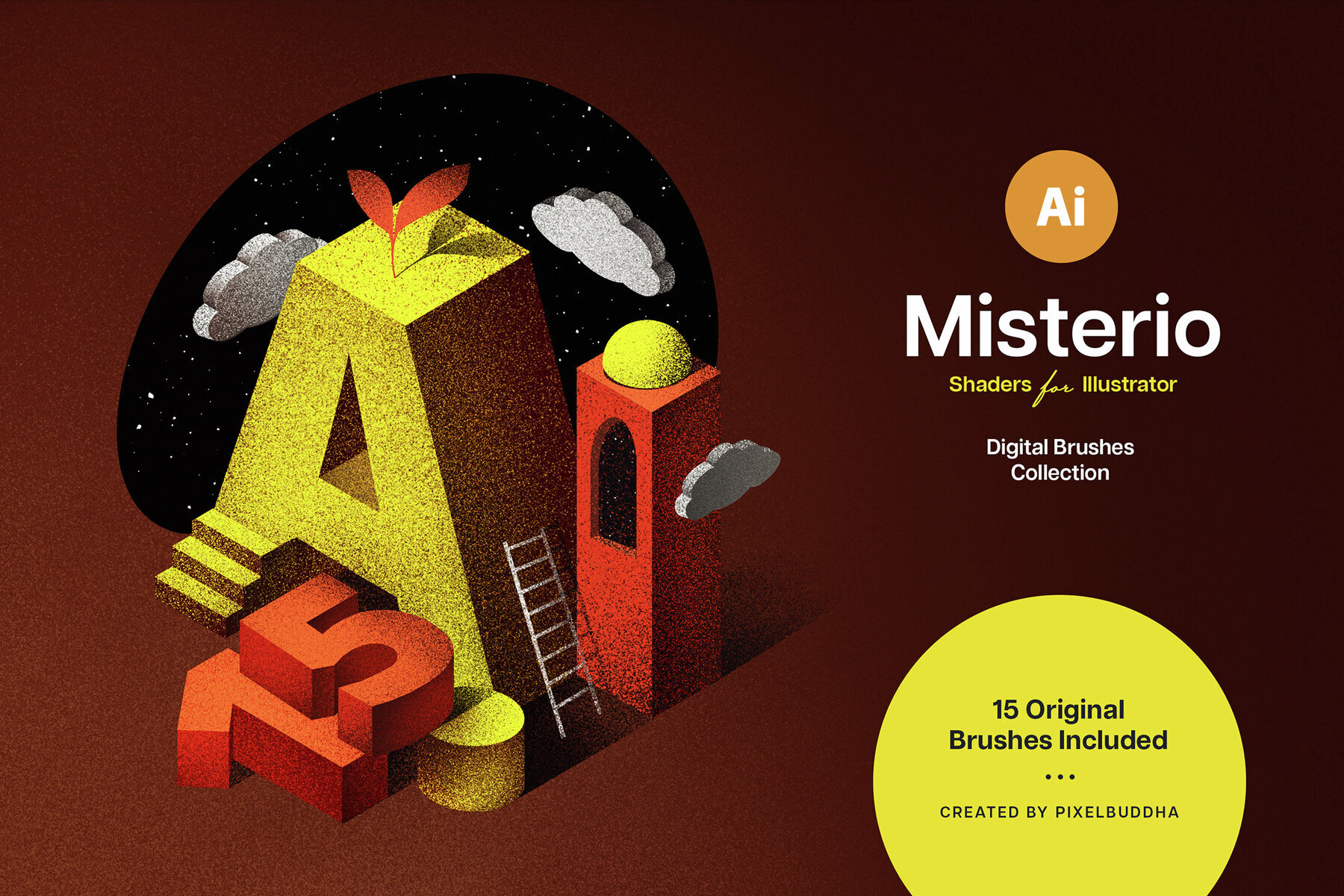 9 in 1 Illustrator Brushes Bundle 3