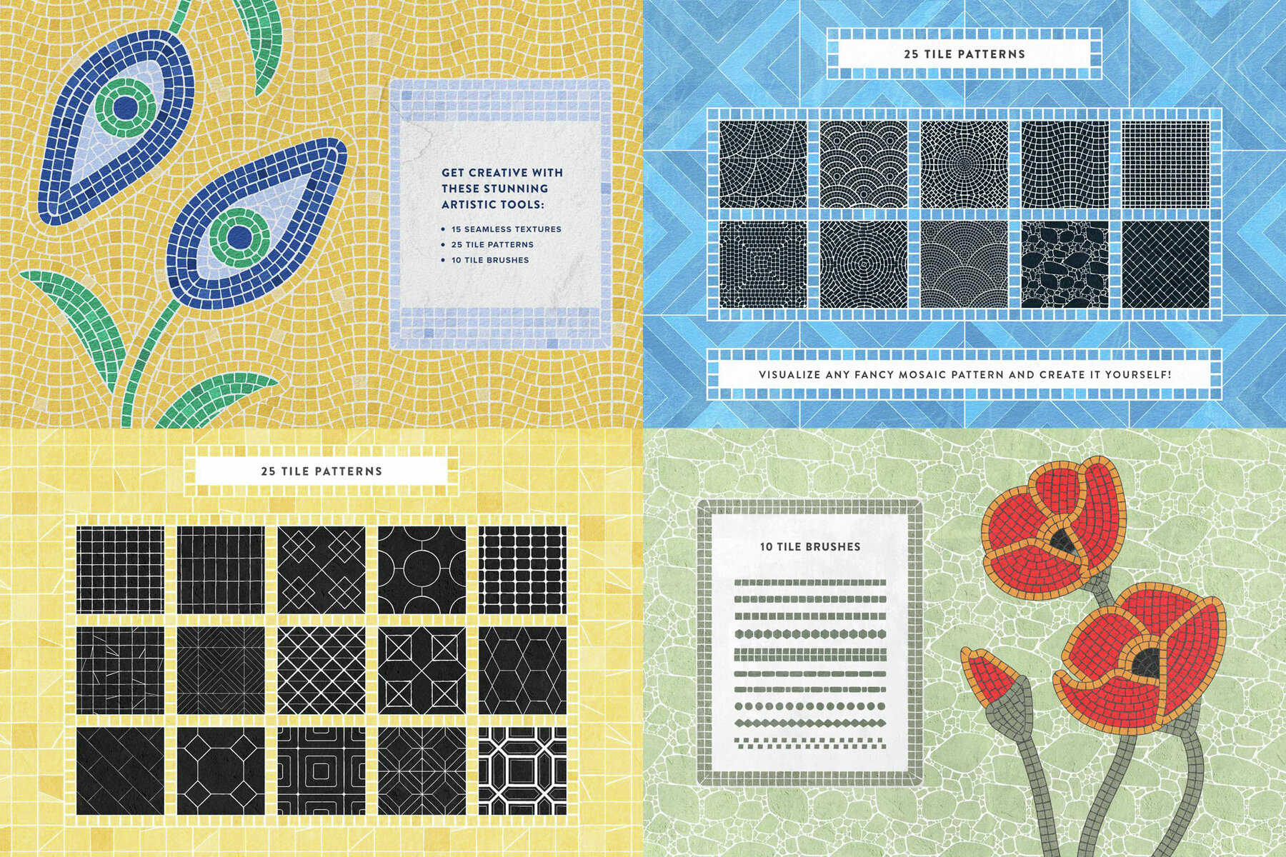 9 in 1 Illustrator Brushes Bundle 12