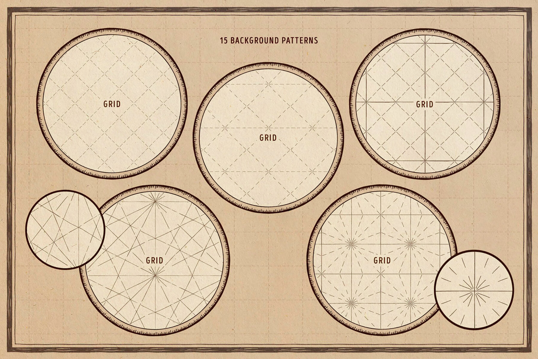 9 in 1 Illustrator Brushes Bundle 32