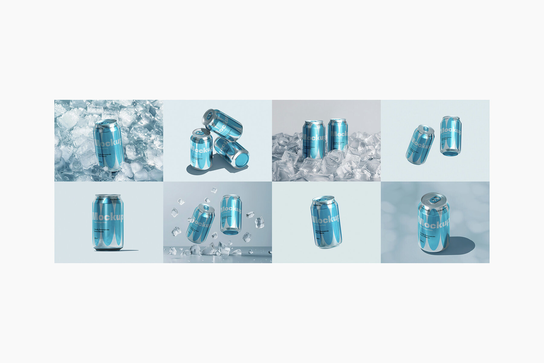 Frozen Can Mockup Set 2