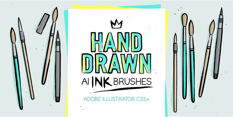 Hand Drawn Ink Brushes