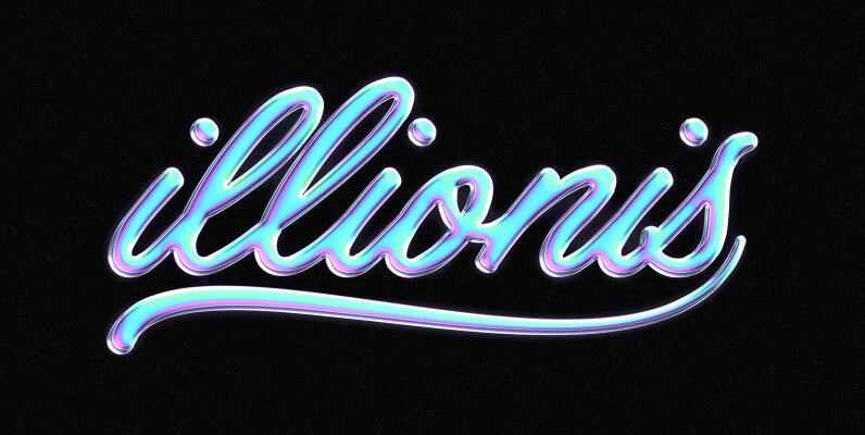 Colorful Chrome Text   Logo Effect