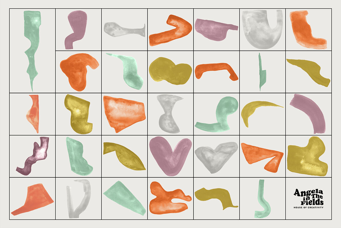 Happy Clusters Gouache Shapes 6