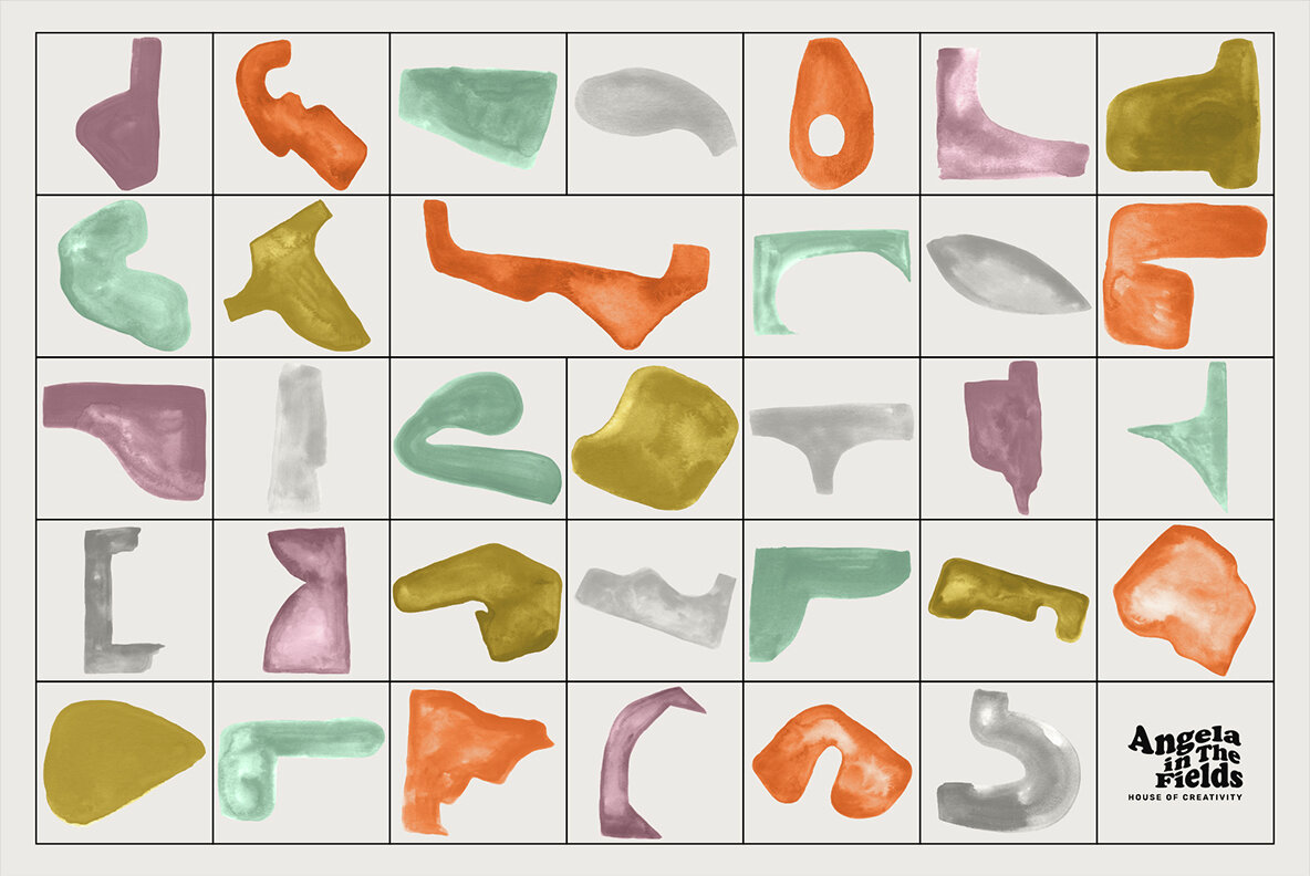 Happy Clusters Gouache Shapes 7