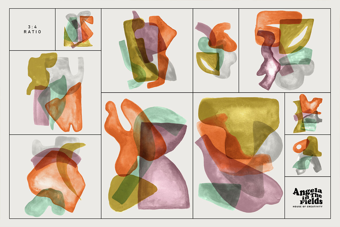 Happy Clusters Gouache Shapes 11