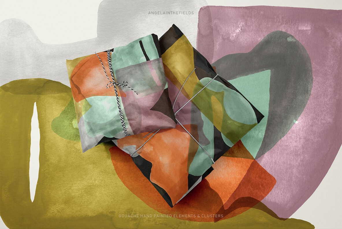 Happy Clusters Gouache Shapes 16