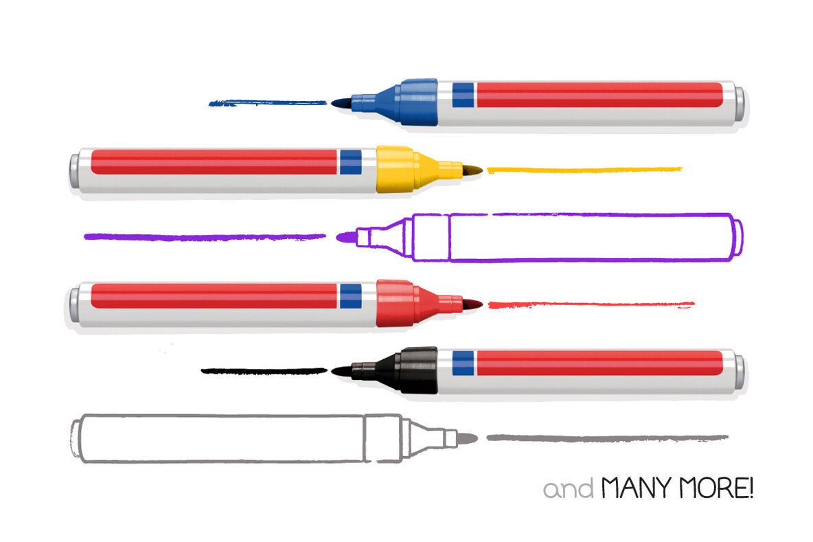 Dry Marker Brushes 4
