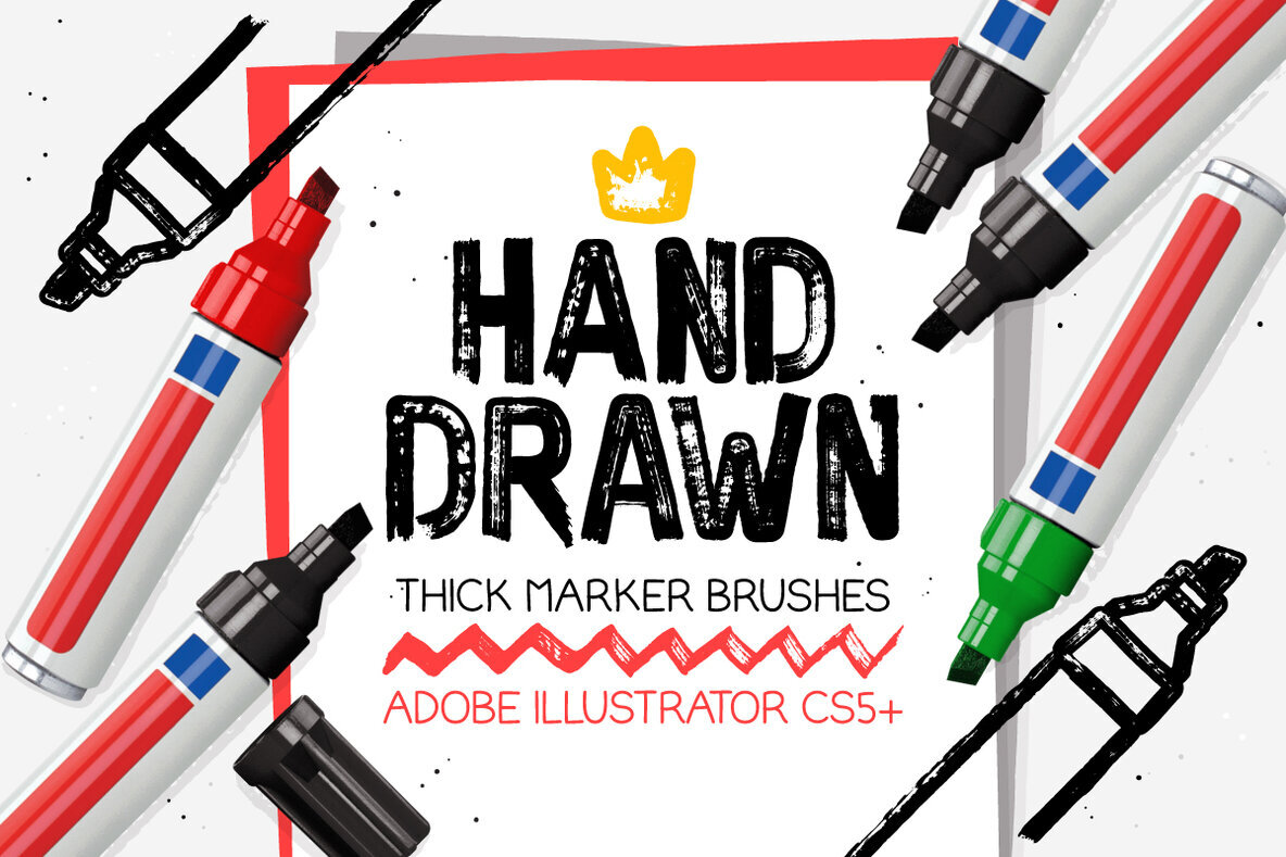 Thick and Dry Marker Brushes 1
