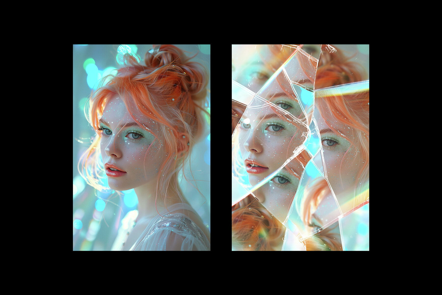 Fractured Broken Glass Photo Effect 4