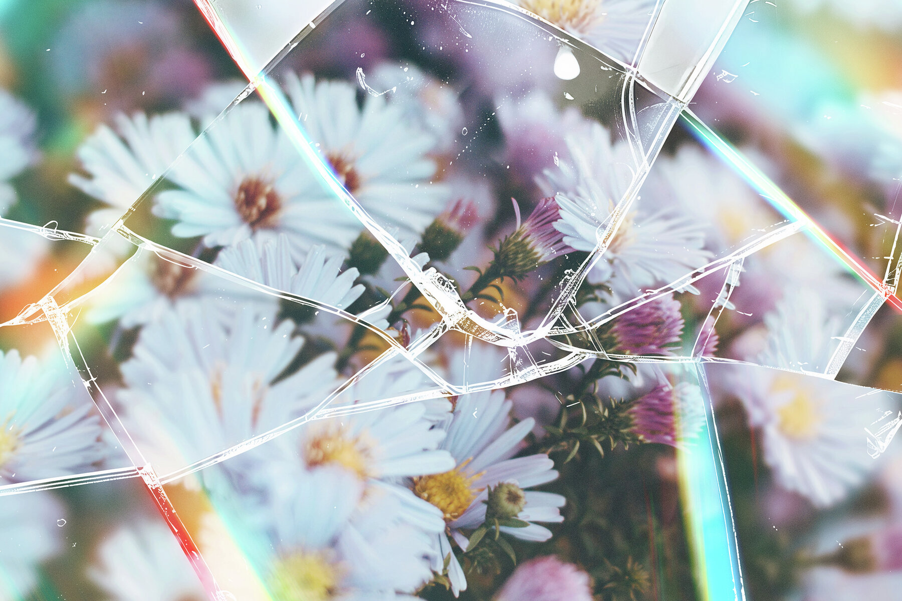 Fractured Broken Glass Photo Effect 8