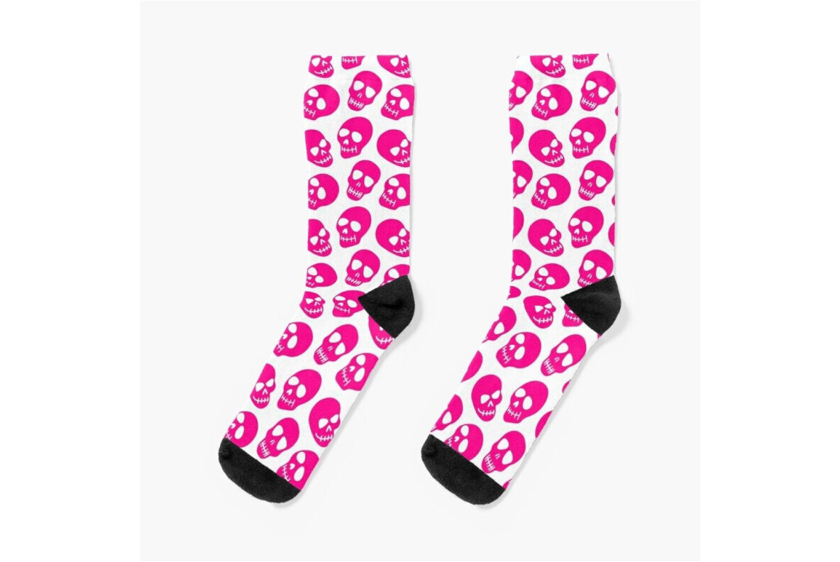 Pink Halloween seamless patterns 3