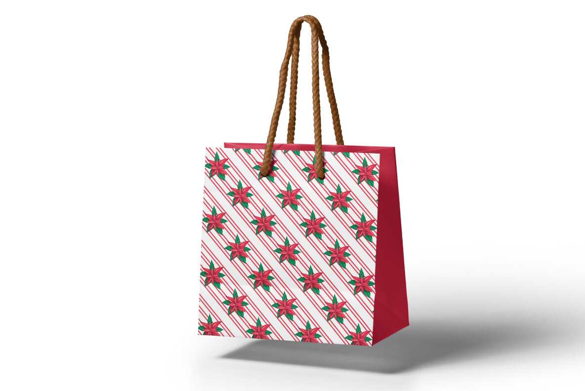 Watercolor Christmas patterns 6