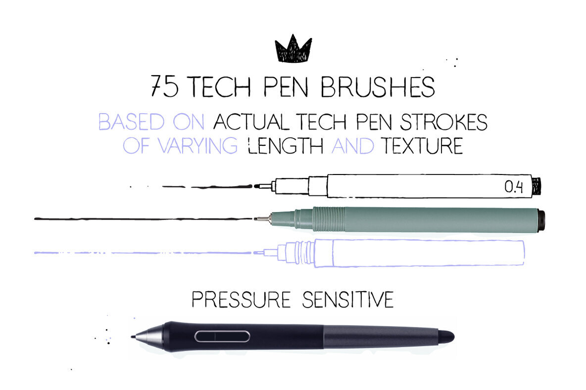 Technical Pen Brushes 2