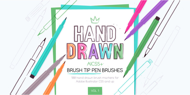 Brush Pen Brushes Vol 1