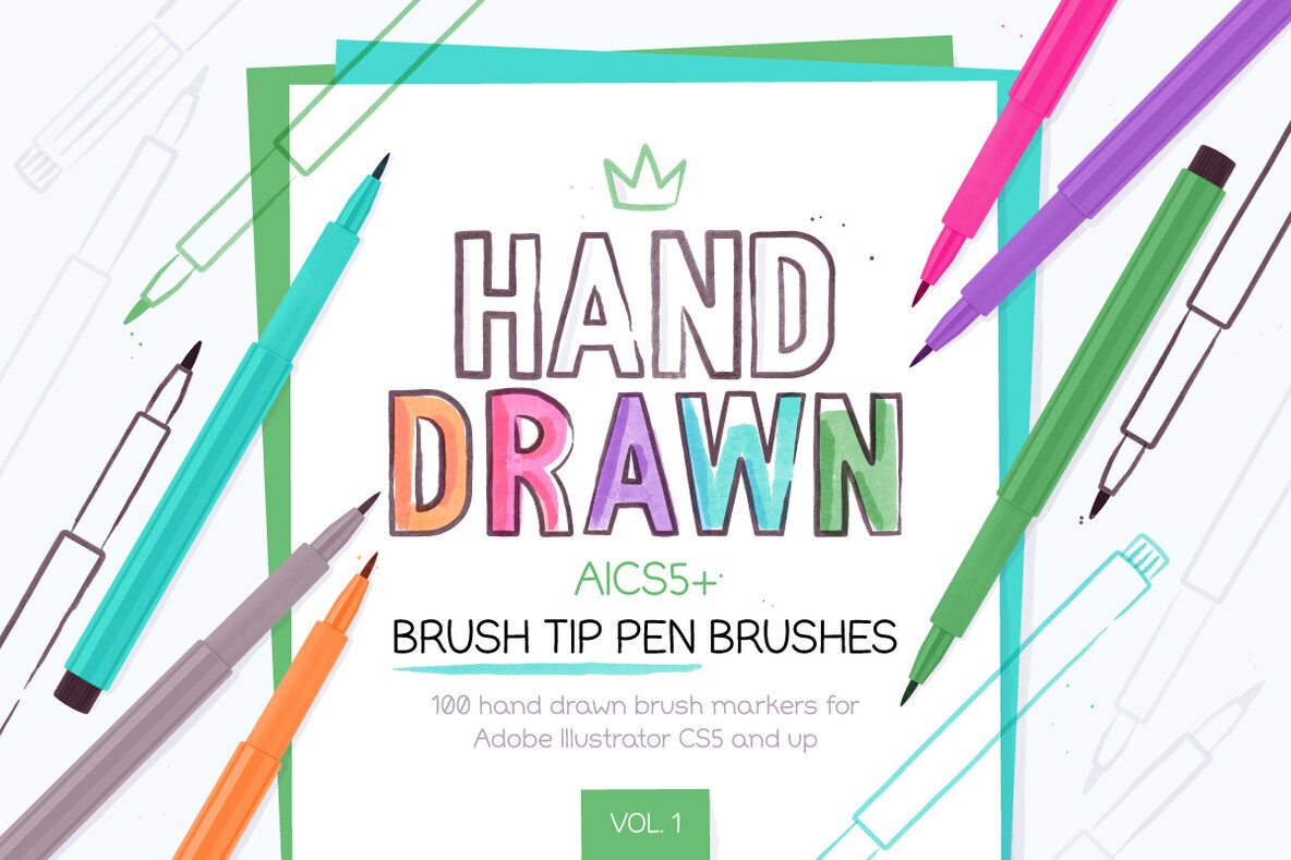 Brush Pen Brushes Vol 1 1