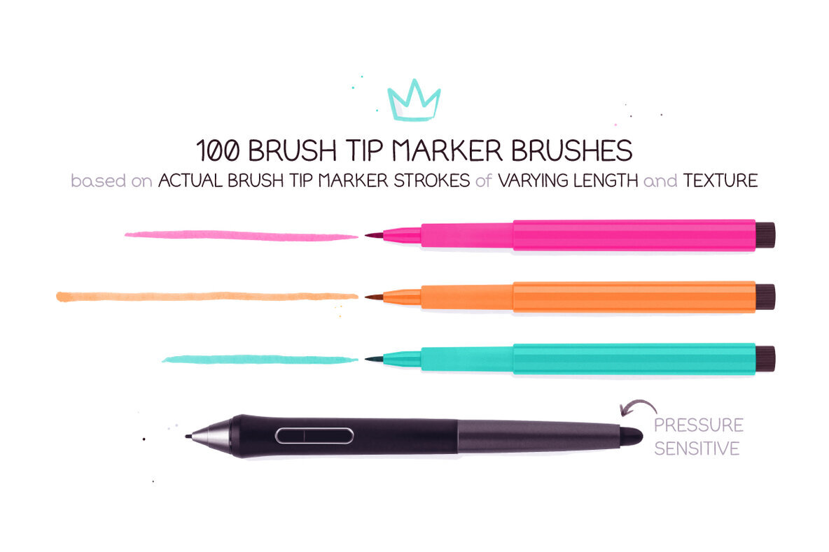 Brush Pen Brushes Vol 1 2