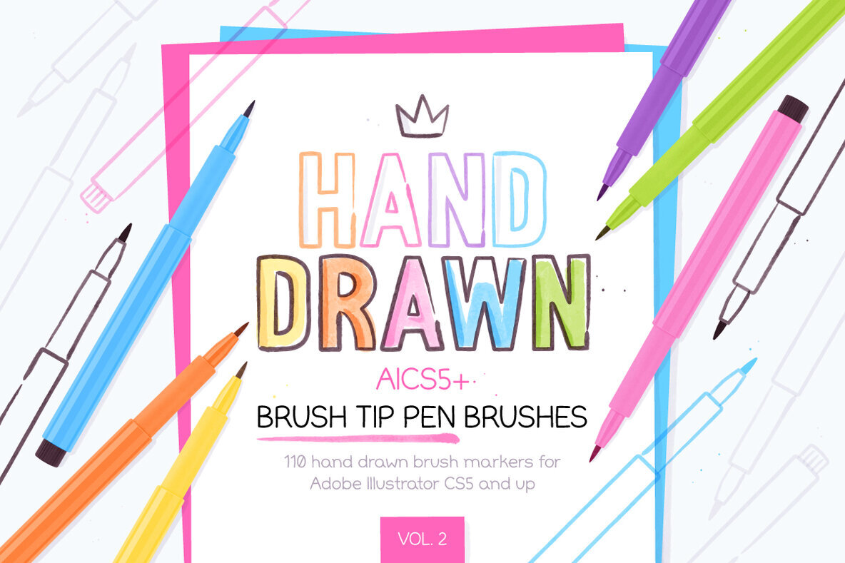 Brush Pen Brushes Vol 2 1