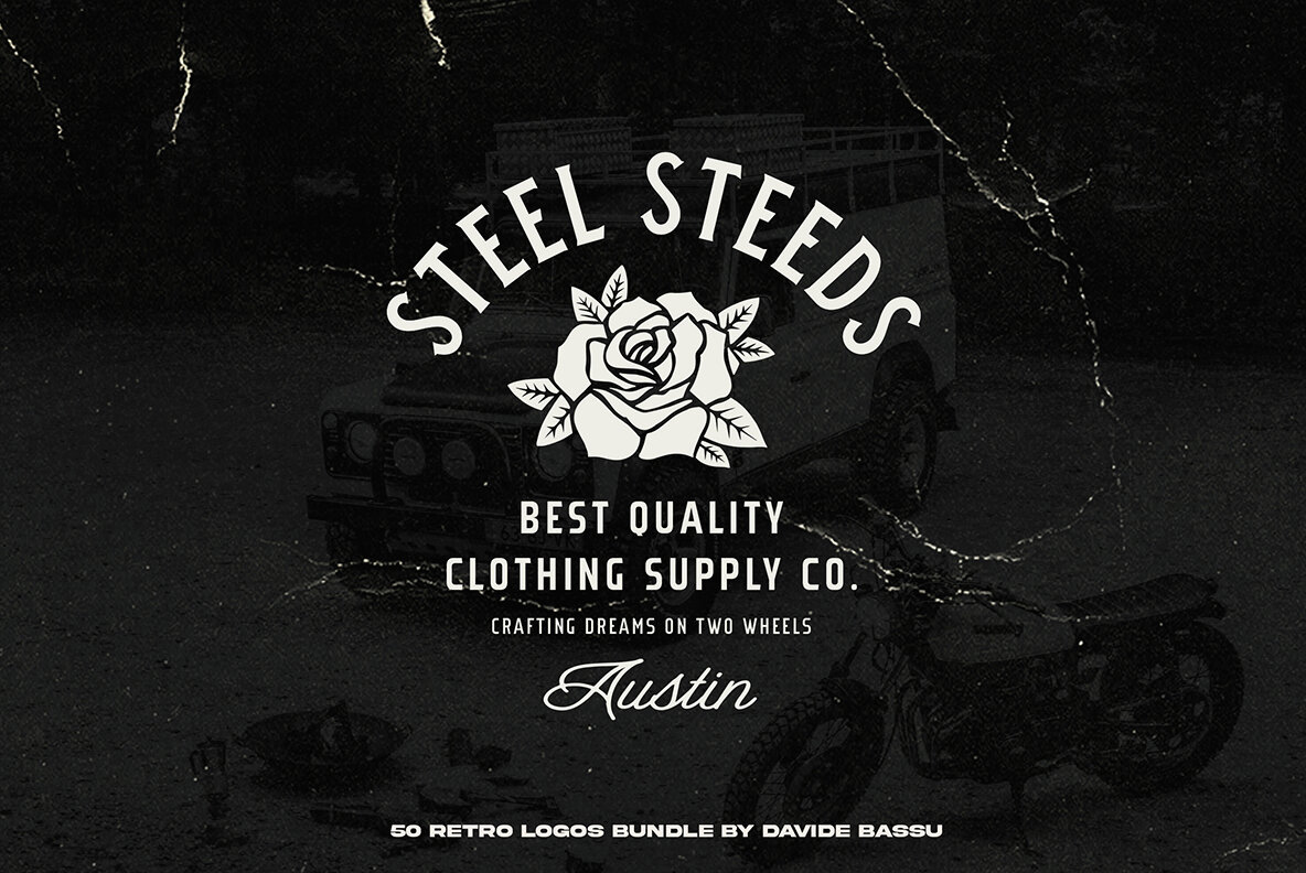 50 Retro Logos Bundle 6