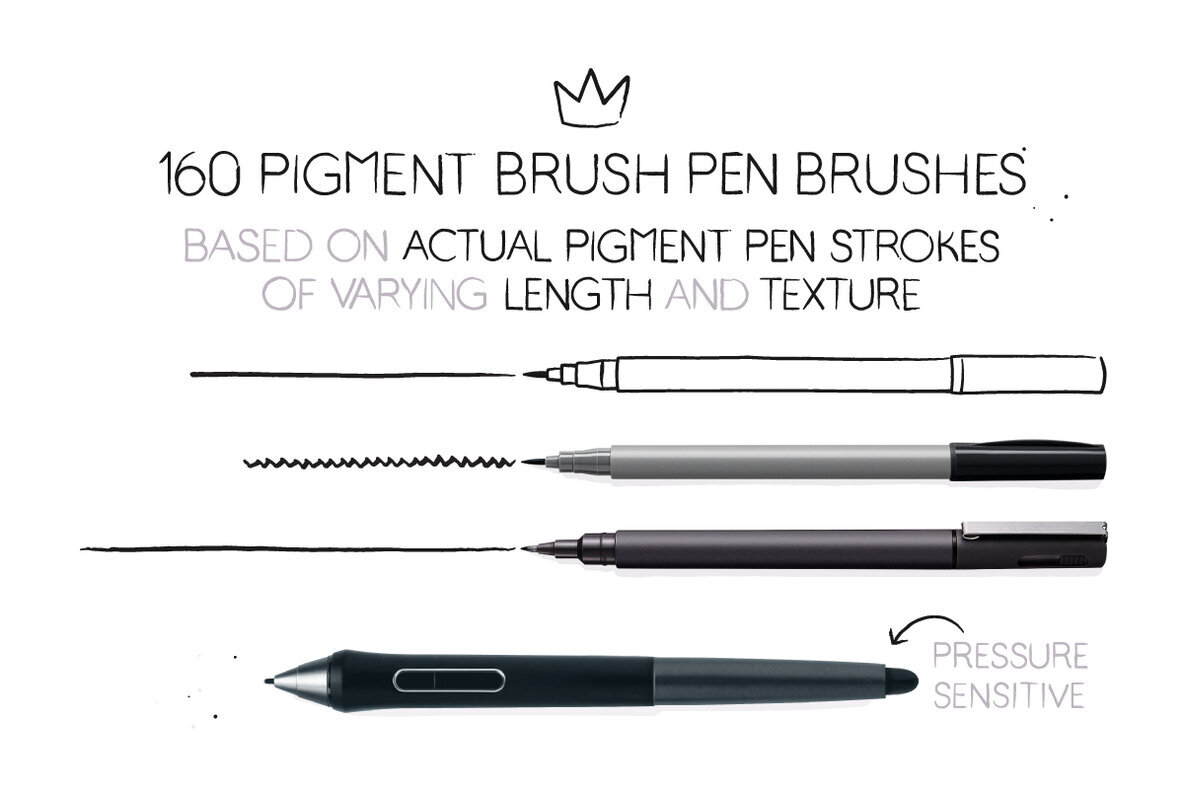 Pigment Pen Brushes 2