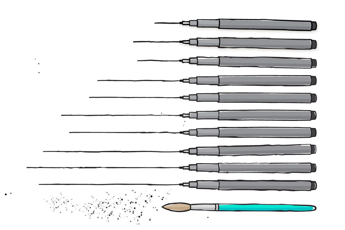 Hand Drawn Styles   Brushes Vol 2 3