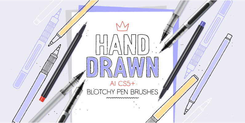 Blotchy Pen Brushes