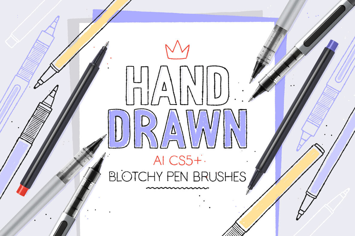 Blotchy Pen Brushes 1