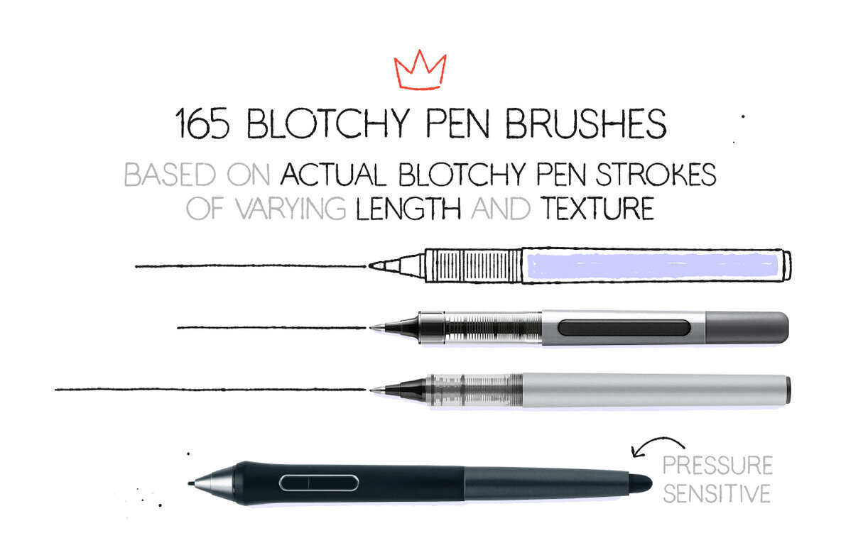 Blotchy Pen Brushes 2