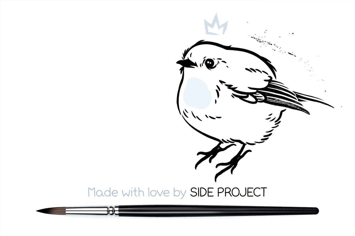 Round Ink Brushes and Splatters 5