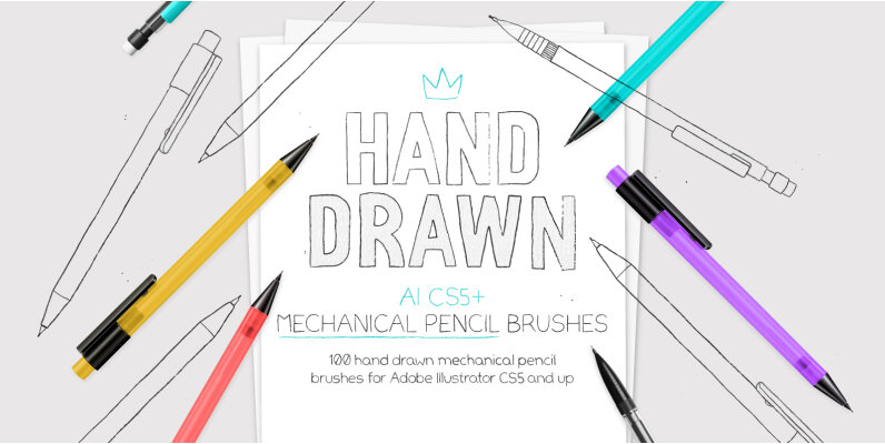 Mechanical Pencil Brushes