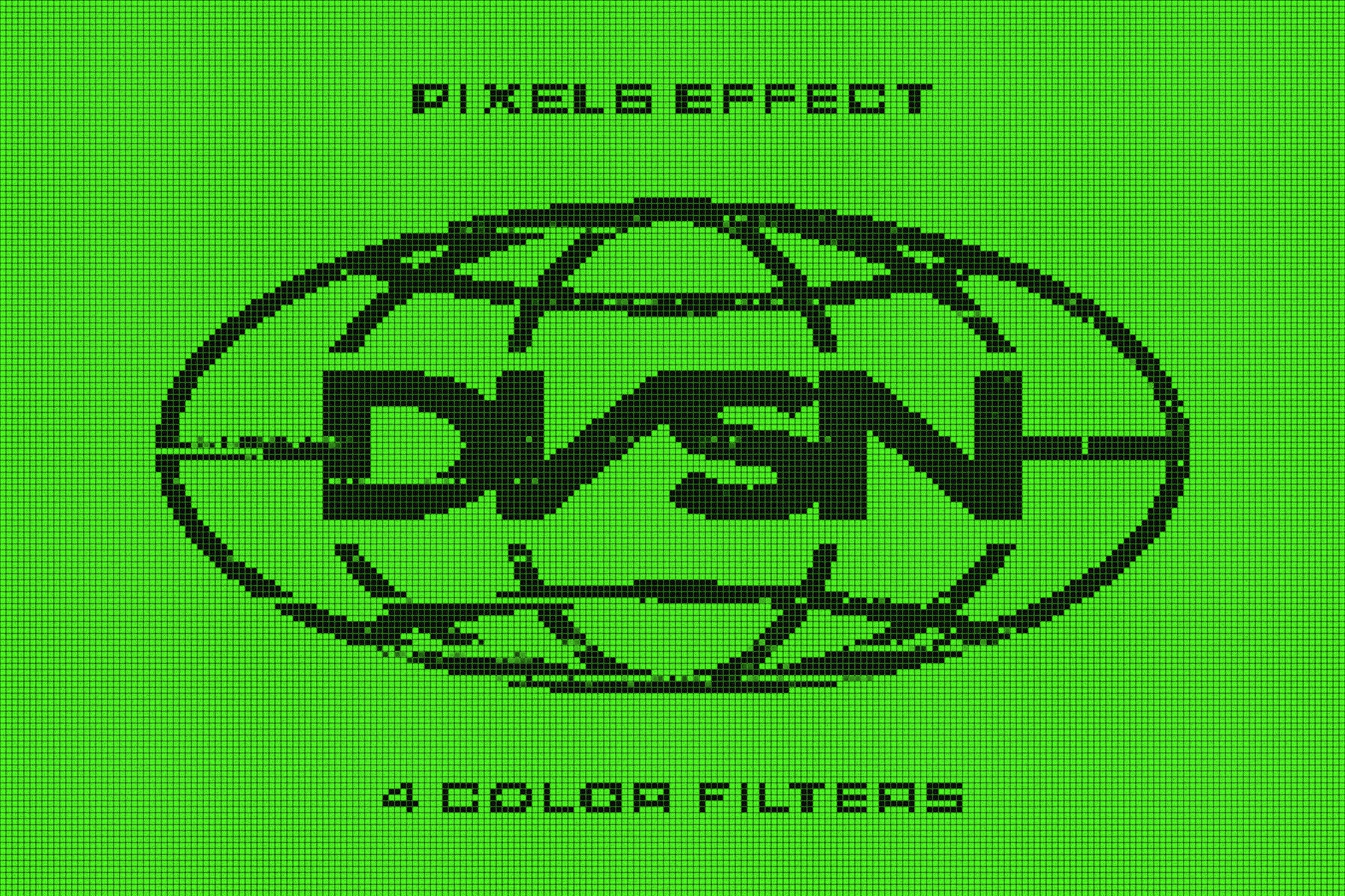 Pixel Screen Text   Logo Effect 1