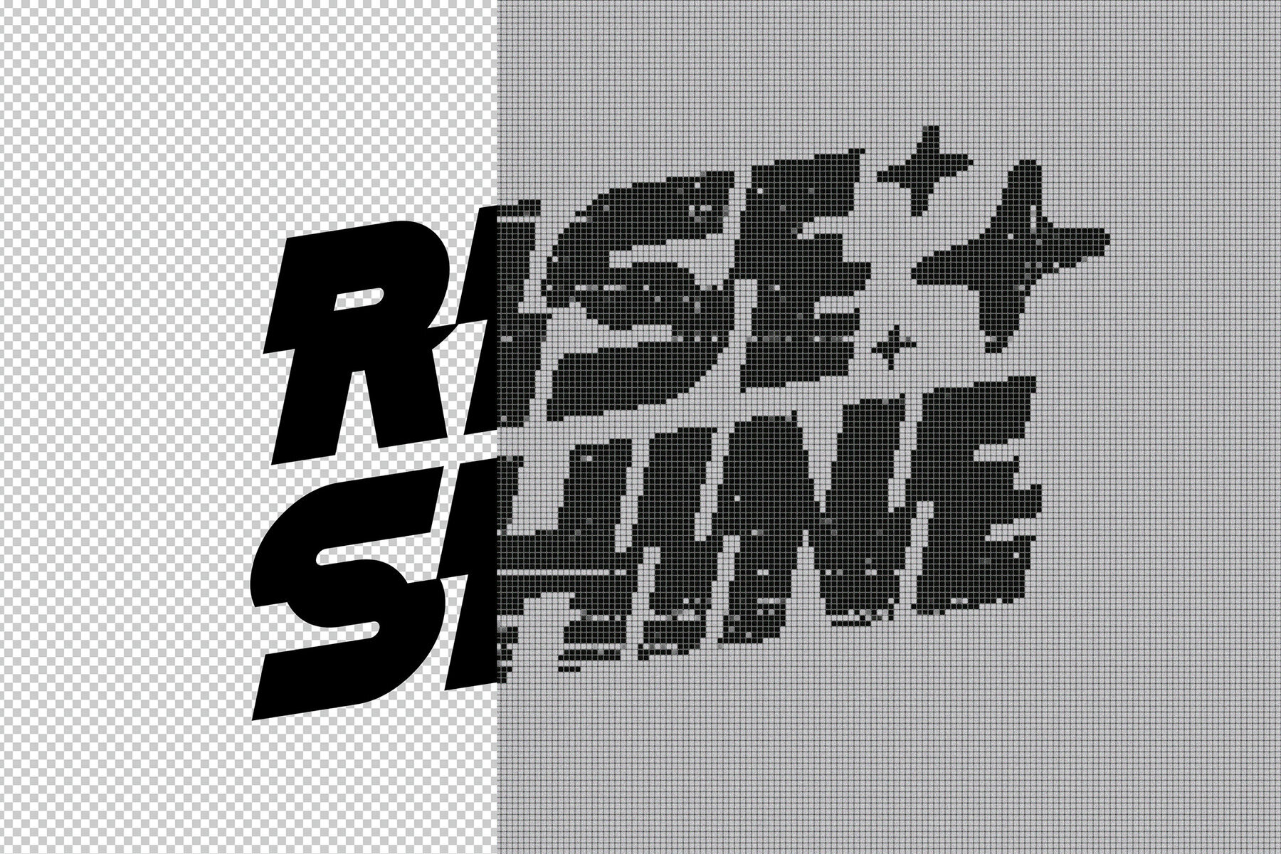 Pixel Screen Text   Logo Effect 3