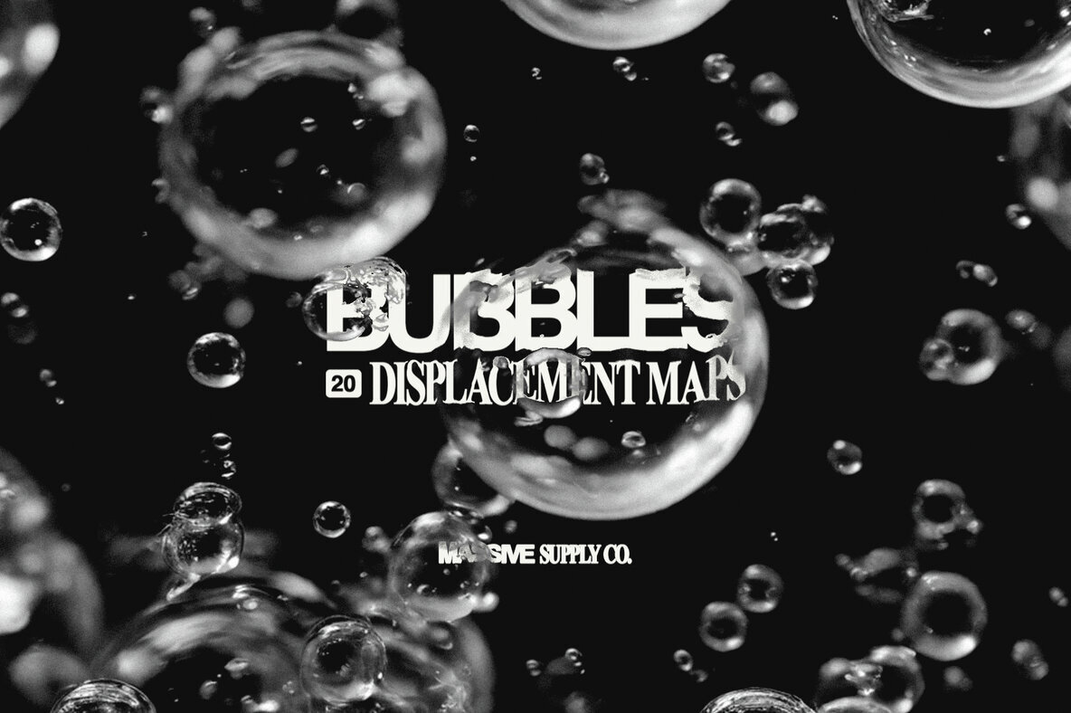 Bubbles Displacement Map Pack 1