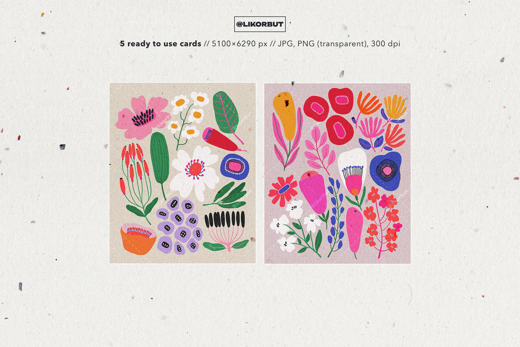 Season Abstract Modern Flowers 7