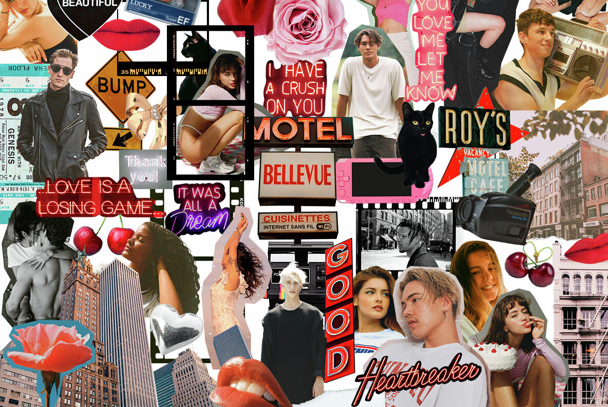 Broken Hearts   Mixed Media Collage Pack 5