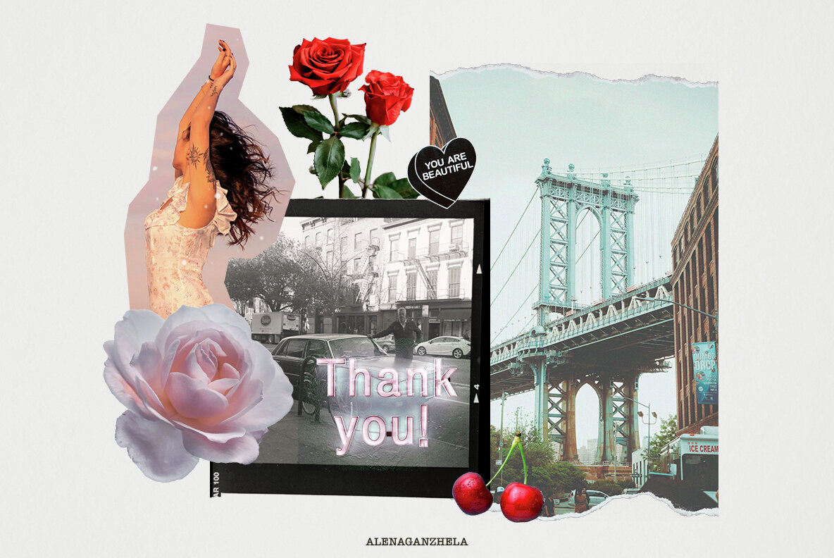 Broken Hearts   Mixed Media Collage Pack 10