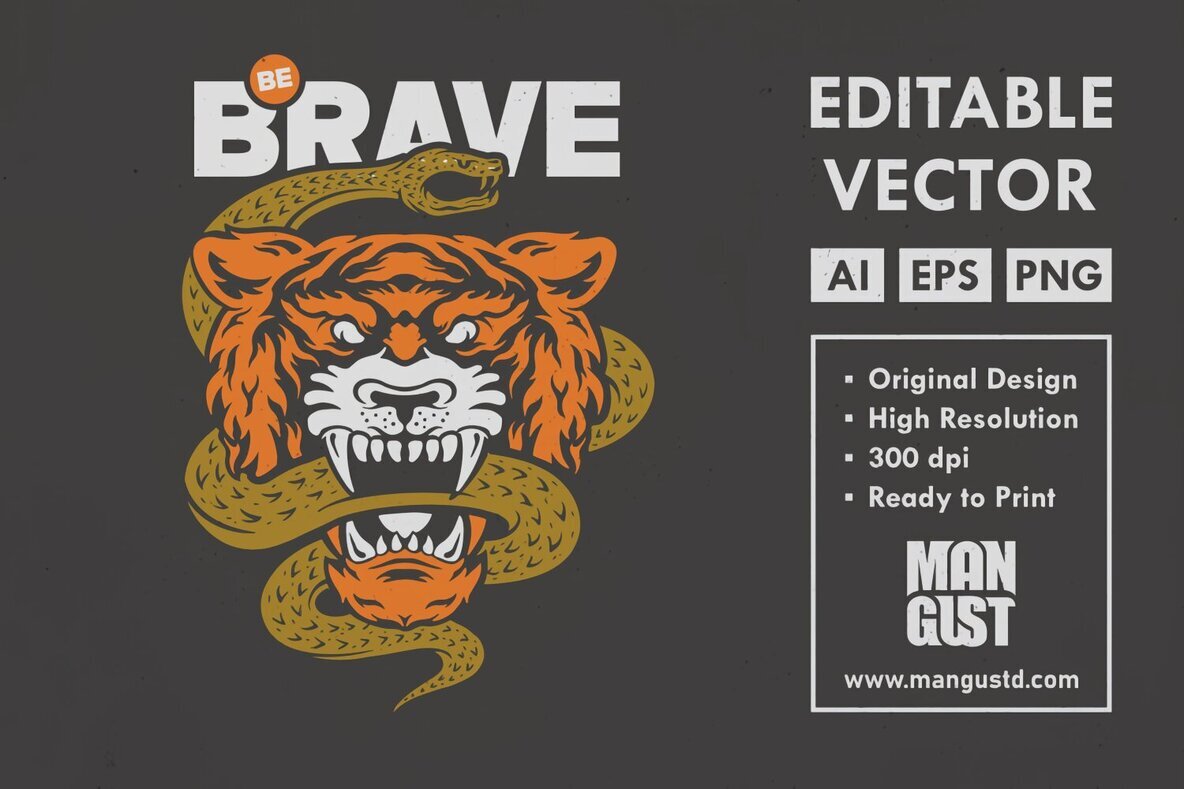 Be Brave Tiger Snake 1