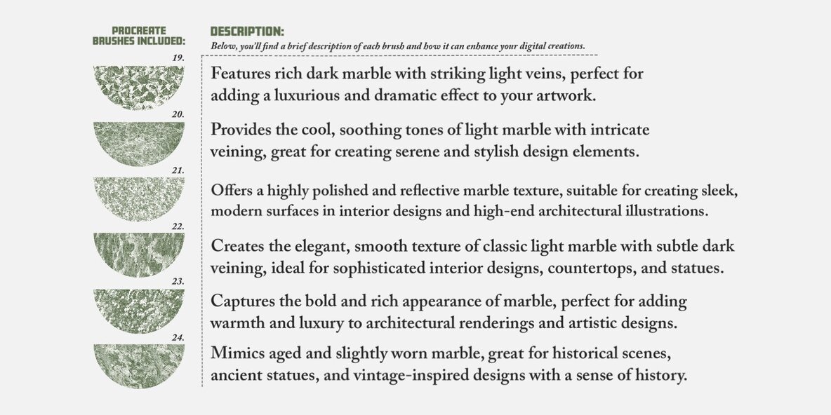 Stones   Marbles Procreate Brushes 5