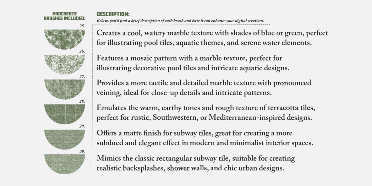 Stones   Marbles Procreate Brushes 6