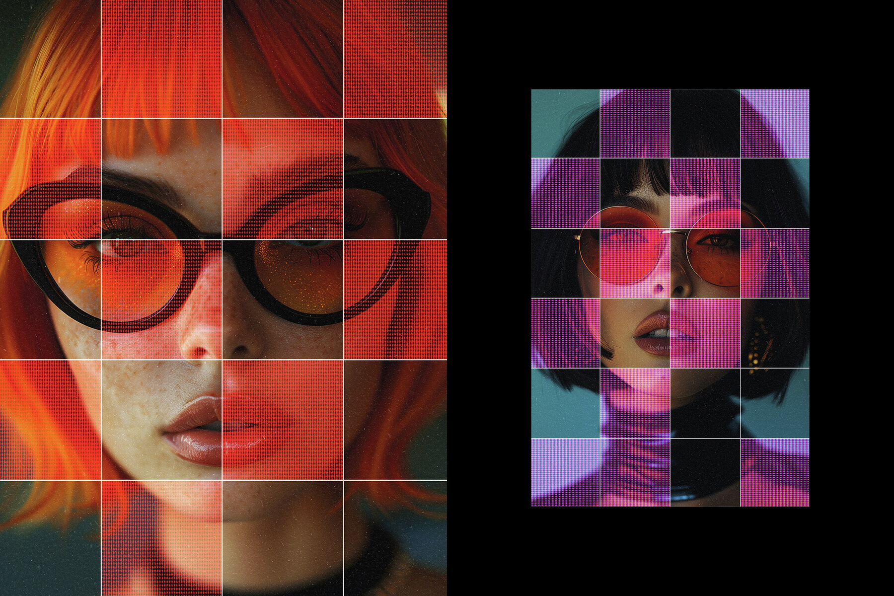 Cyber Shapes Photo Effect 7